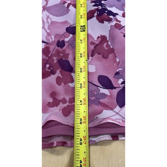 Vintage Ann Taylor Silk Floral Midi Dress PSize 8P Y2K Occasion Romantic Church - Picture 16 of 16